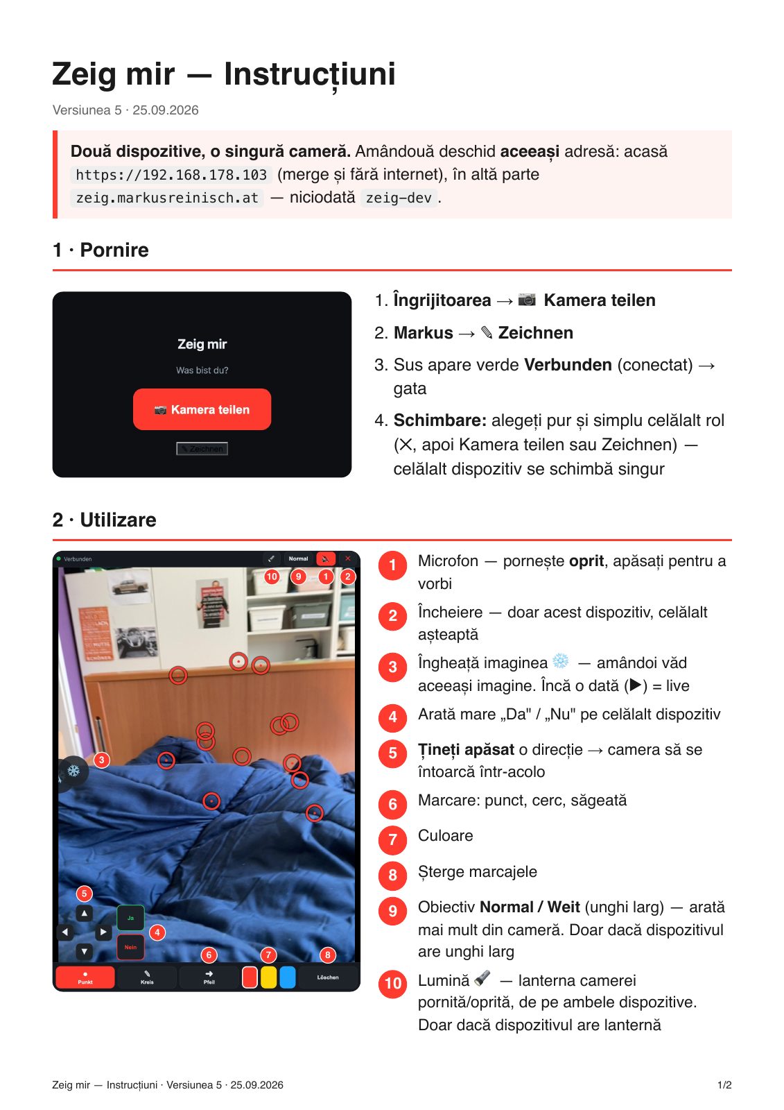 Cum se folosește Arată-mi — Pagina 1